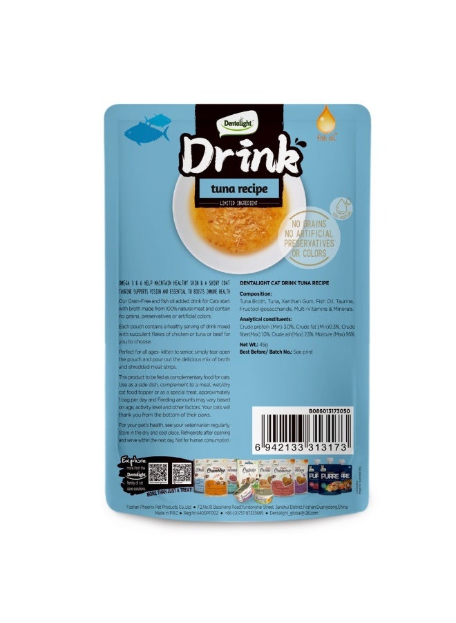 Dentalight 4pcs Dentalight Cat Drink-Tuna 45g - Image 2